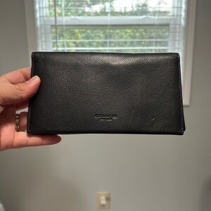 Black slim Coach wallet